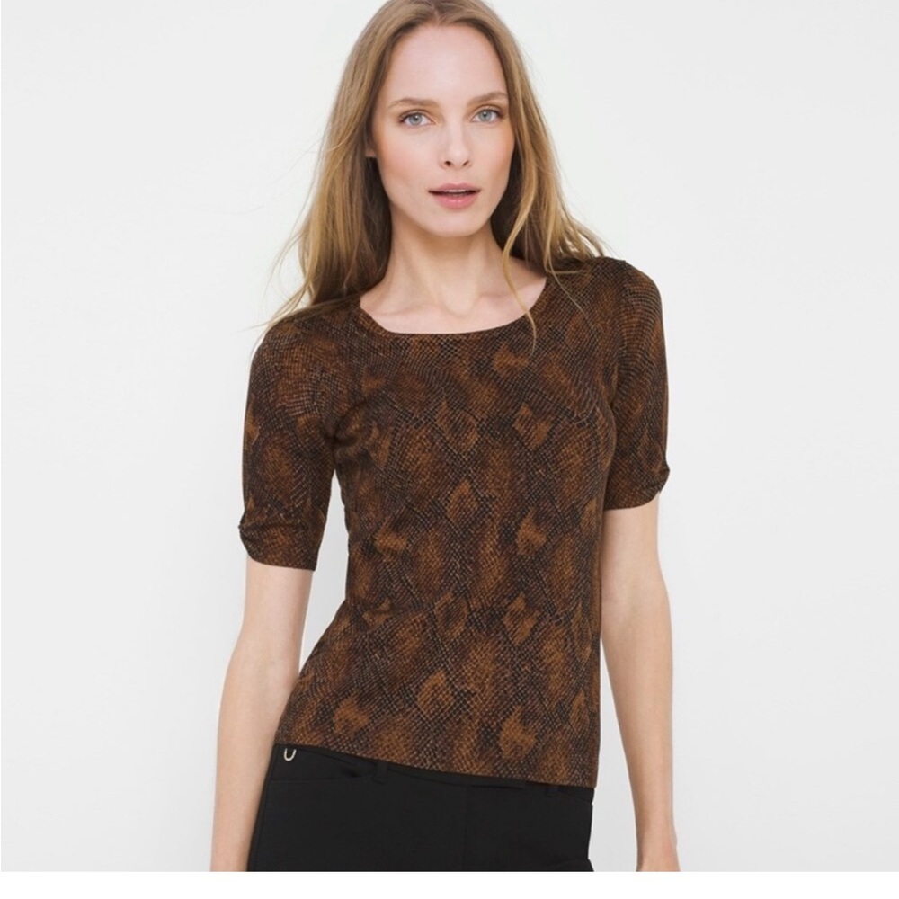 Snake print sweater